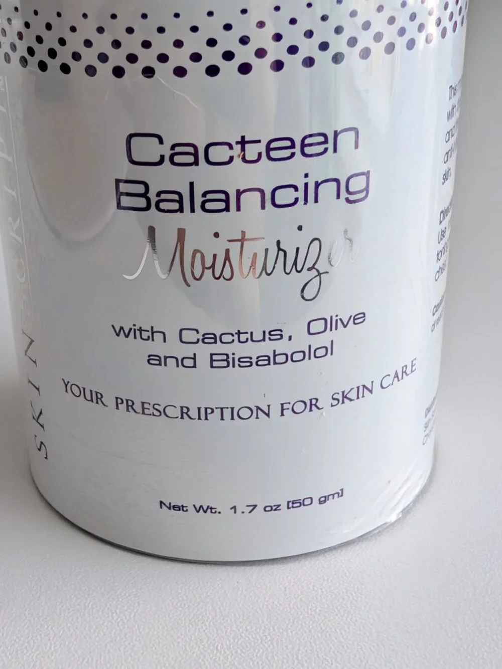 Skin Script Cacteen Balancing Moisturizer 1.7oz SEALED